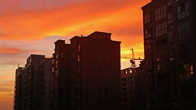 在下午拍的风景，和夕阳，是非常美丽的