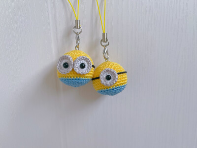 小黄人大眼萌钥匙挂件