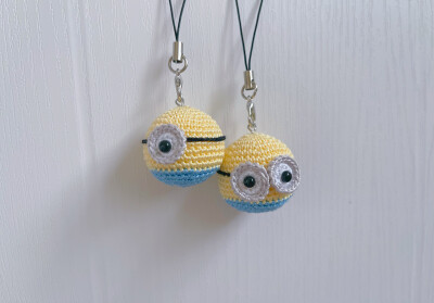 小黄人大眼萌钥匙挂件