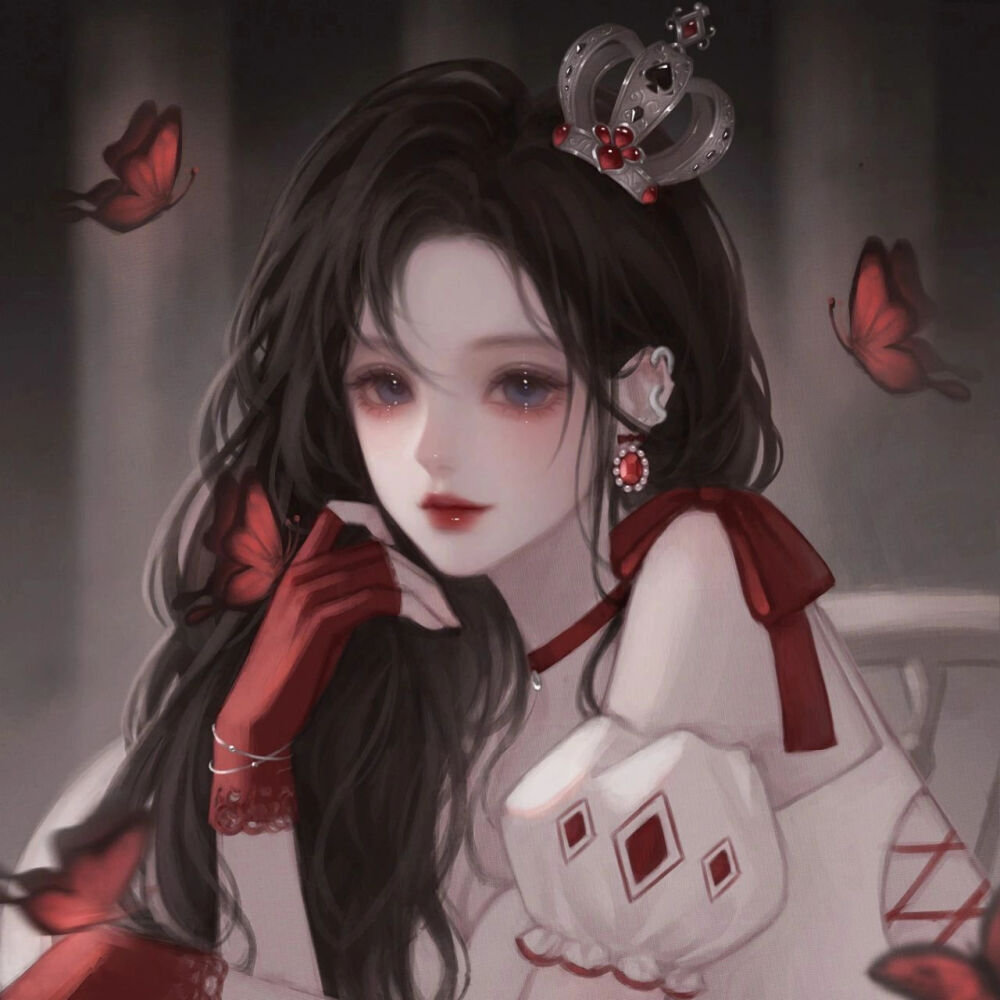 手绘女头