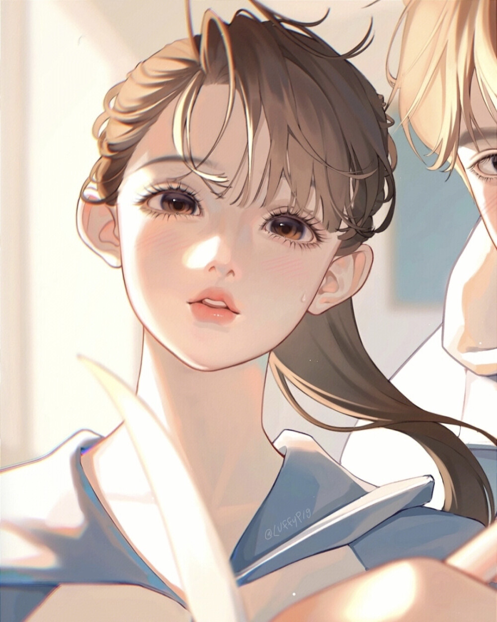 “我想 慢慢来是一种诚意”
情侣头像｜优质情头｜手绘头像
画师:【Luffypig】