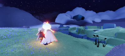 8.16（小号）第一次来小王子的花园遇到了白桃子，第一次有人给我放风车和秋千让我玩，当时真的好开心