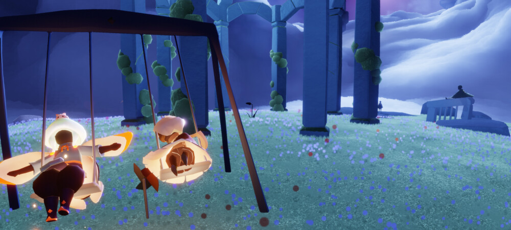 8.16（小号）第一次来小王子的花园遇到了白桃子，第一次有人给我放风车和秋千让我玩，当时真的好开心