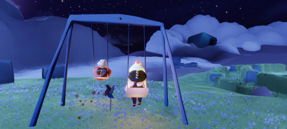 8.16（小号）第一次来小王子的花园遇到了白桃子，第一次有人给我放风车和秋千让我玩，当时真的好开心