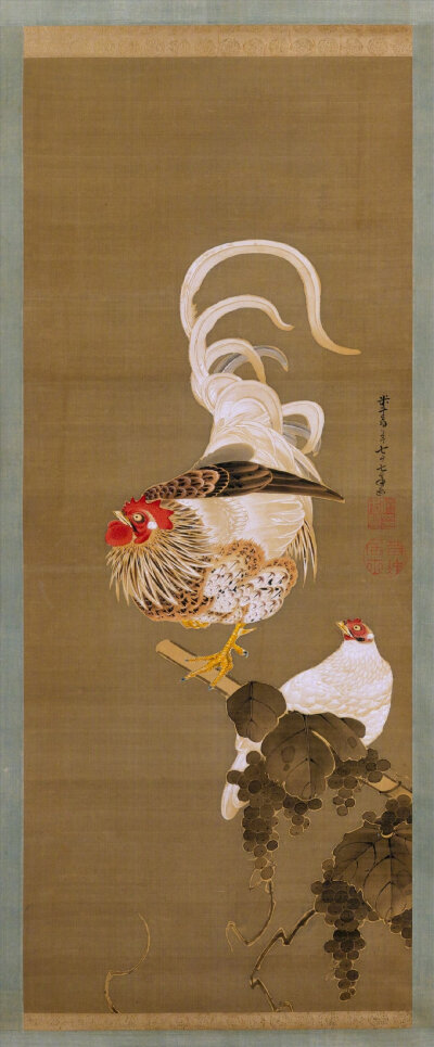 【艺术分享】日本画家Ito Jakuchu（1716 – 1800） 绘画作品 ​​​