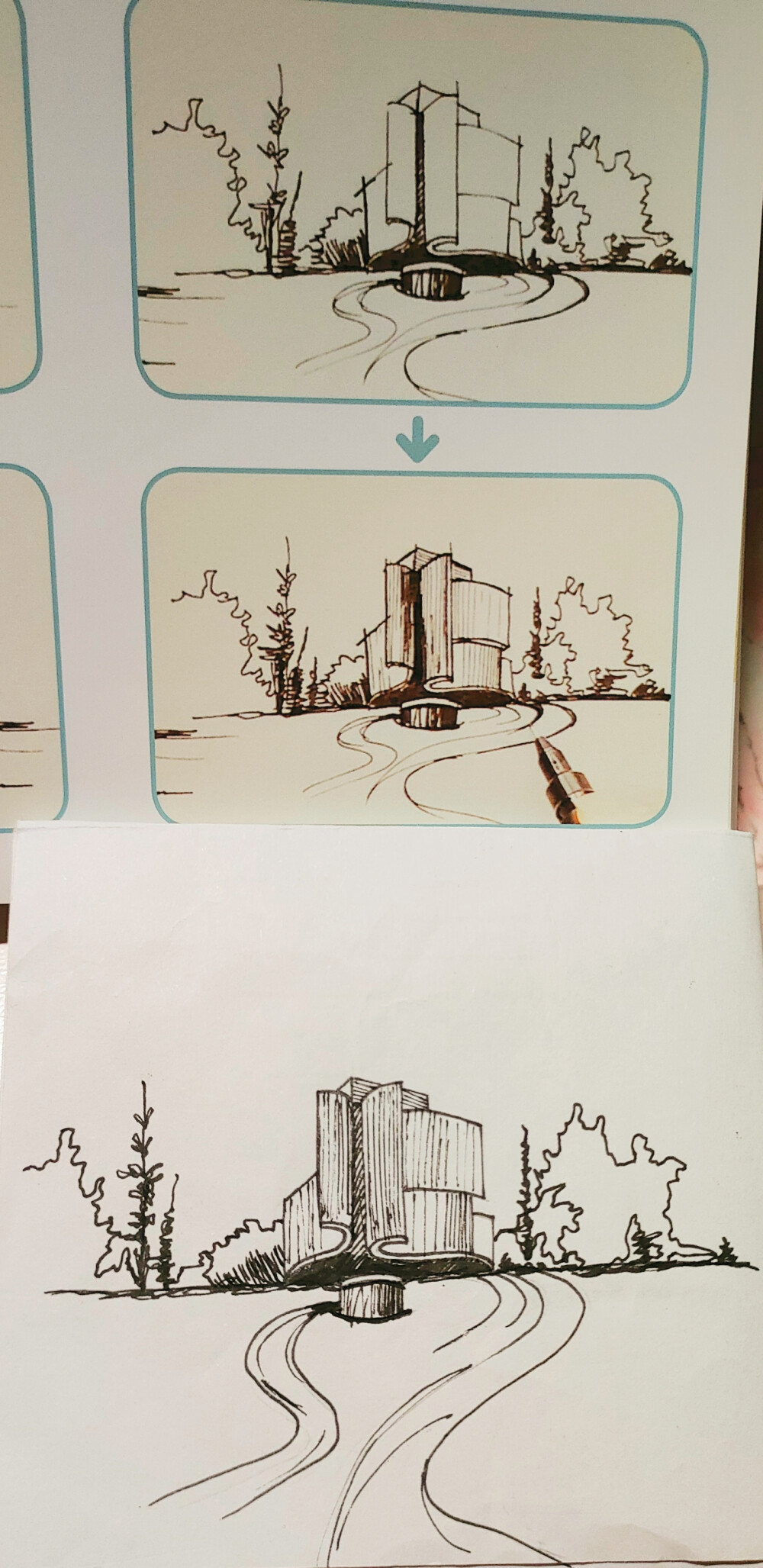 风景速写小练习