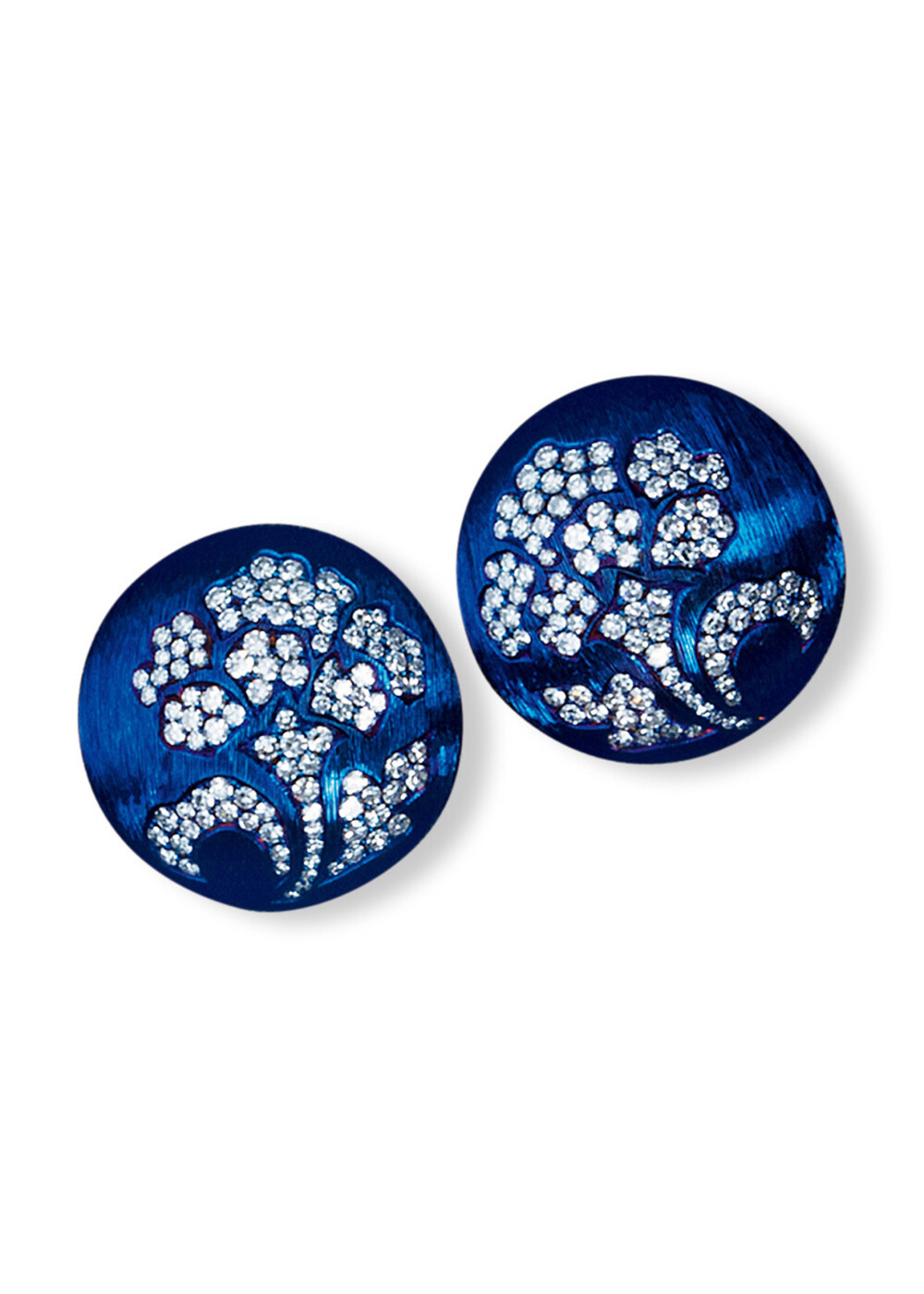 钛金属配钻石耳环