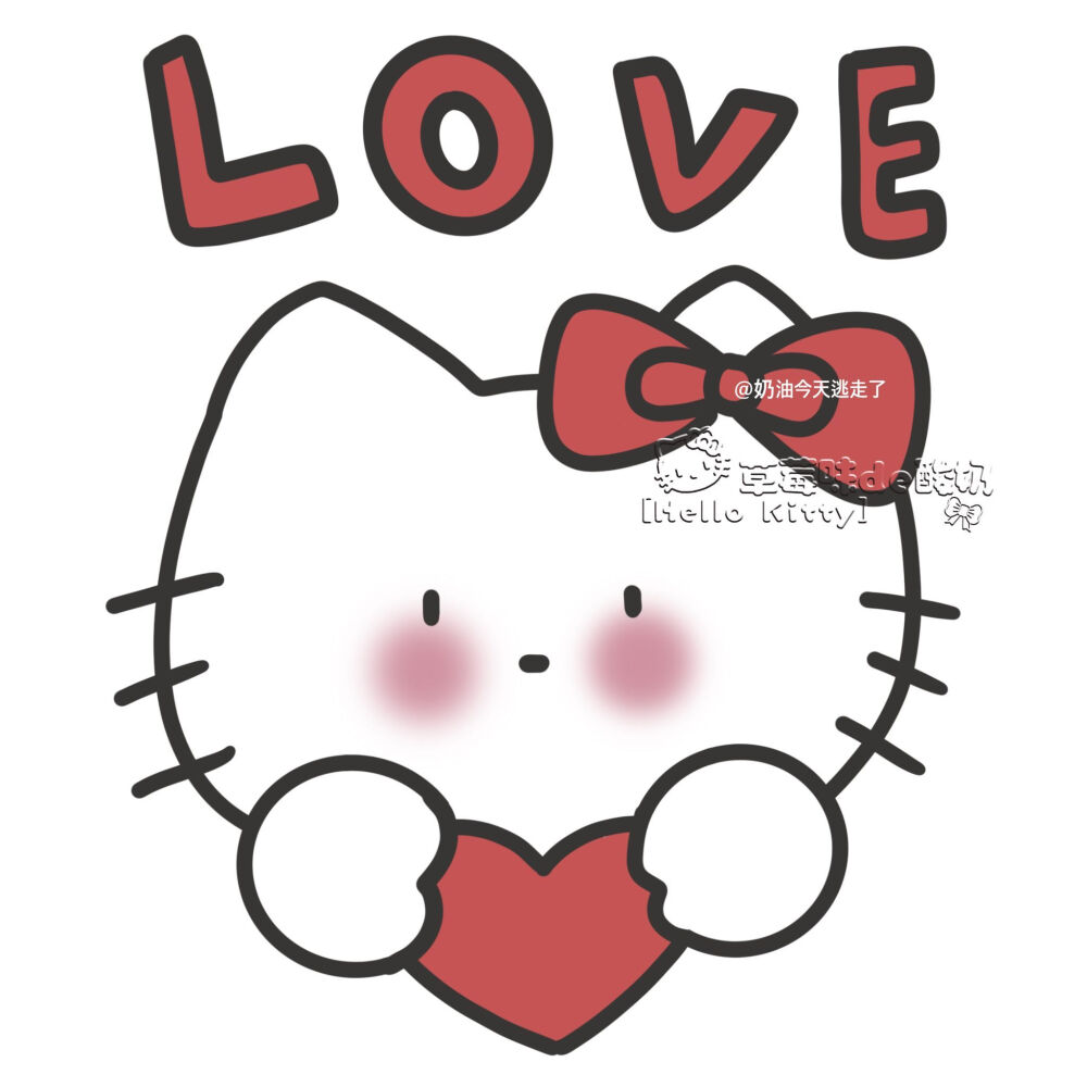 美乐蒂风格涂鸦头像 画师:奶油今天逃走了