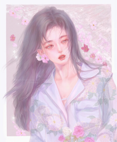 鲜花赠美女