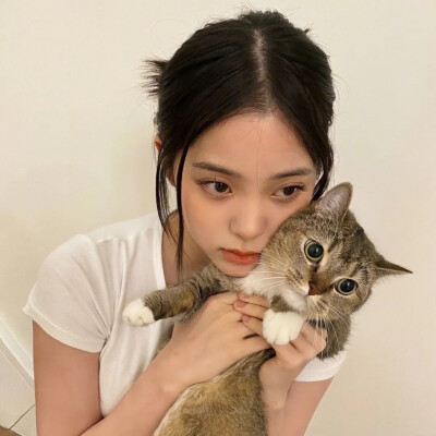 抱猫女头