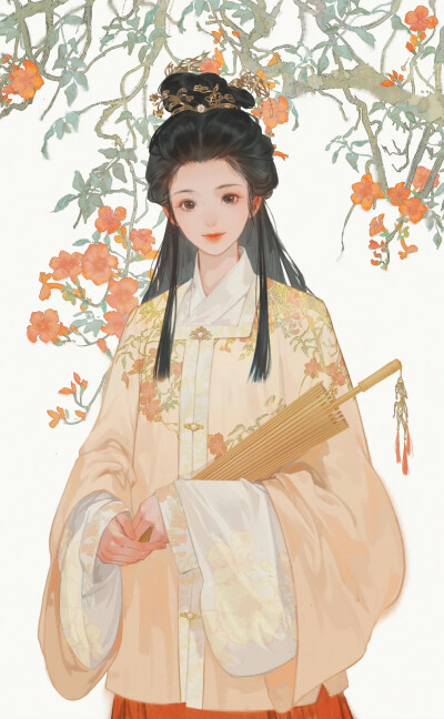 古风美人插画
画师©林赛 ​