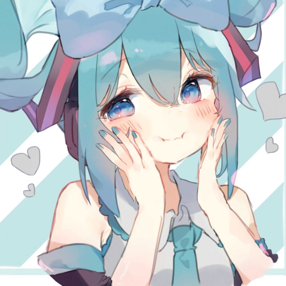 初音未来头像，超可爱(●'◡'●)