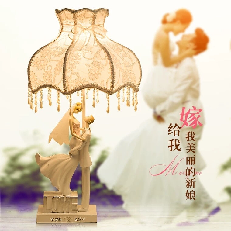 浪漫的婚礼艺术台灯
