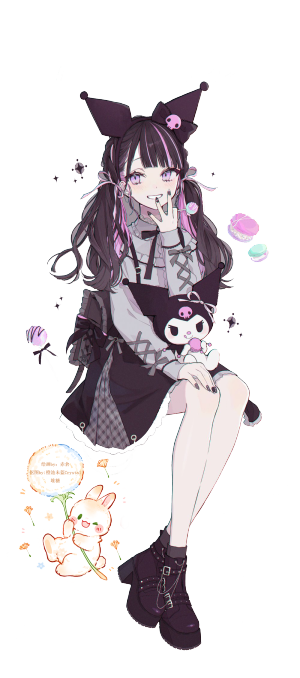PNG自抠手账素材 三丽鸥拟人+美食拟人 原作by:赤倉  [橙池未蓝crystal]