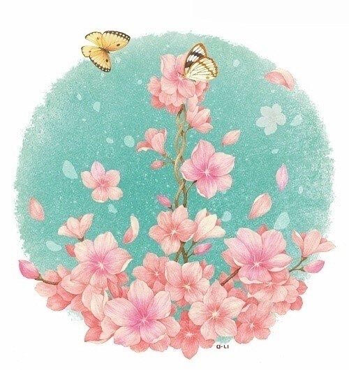 花卉插画作品