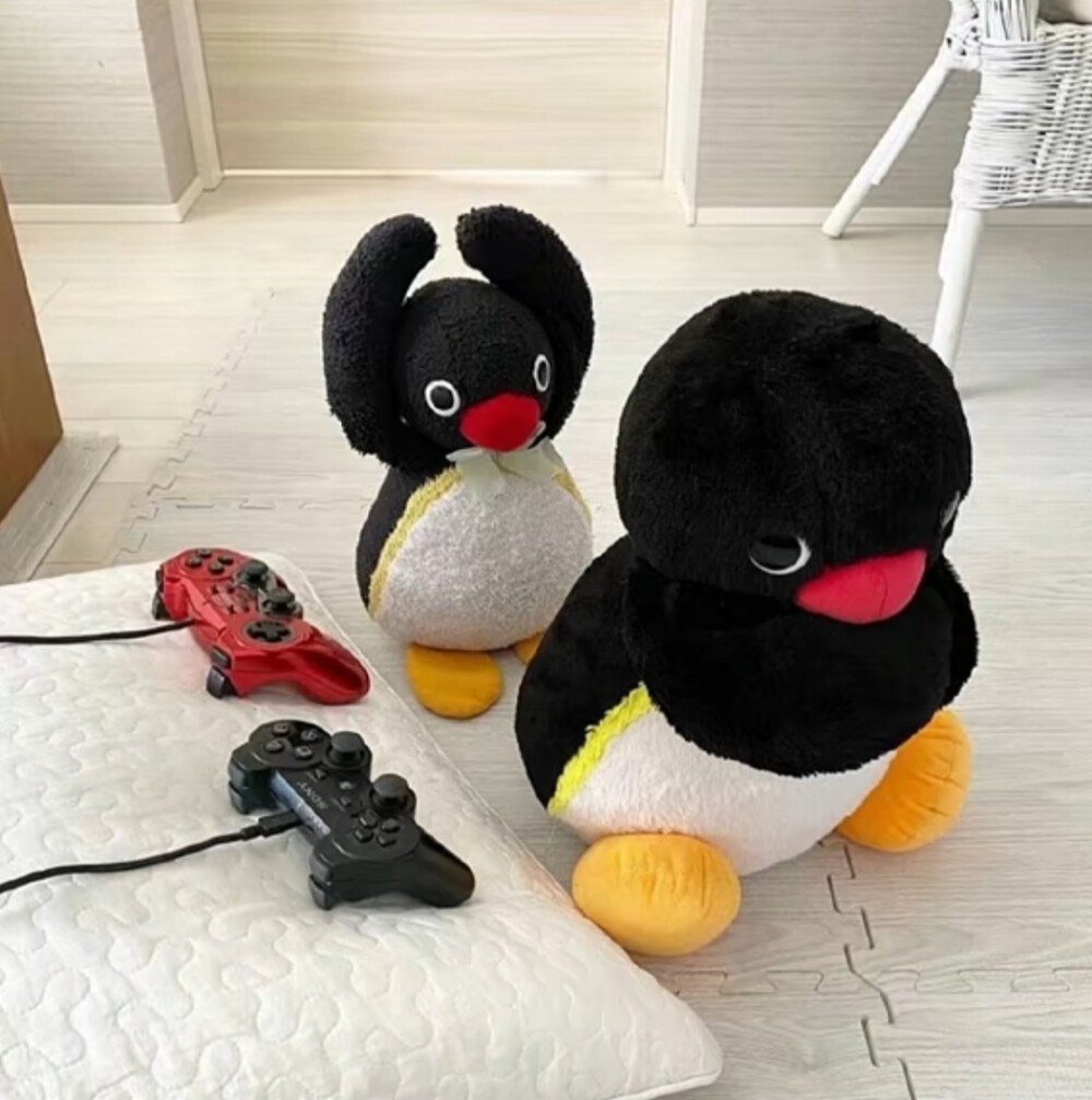 企鹅家族玩偶双人可爱头像
