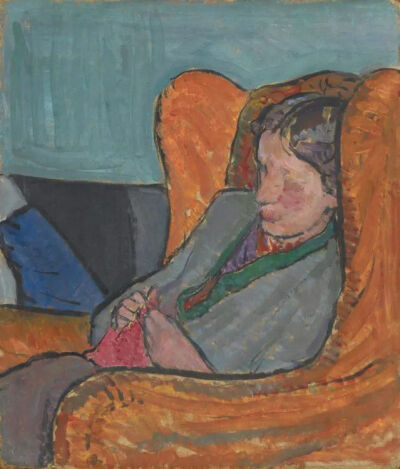 凡妮莎·贝尔《Virginia Woolf》，板上油画，40×34cm，约1912年