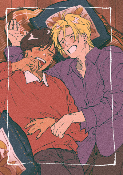 [cp]#banana fish# ずず太太绘制的亚修英二日常更新，哭到流泪 [泪][泪][泪]平行世界的幸福的他们
(twi:zz_bnn ​） ​​​[/cp]
叶不羞羞羞羞羞羞