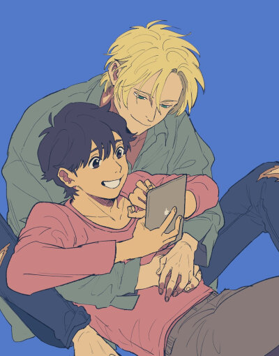 [cp]#banana fish# ずず太太绘制的亚修英二日常更新，哭到流泪 [泪][泪][泪]平行世界的幸福的他们
(twi:zz_bnn ​） ​​​[/cp]
叶不羞羞羞羞羞羞