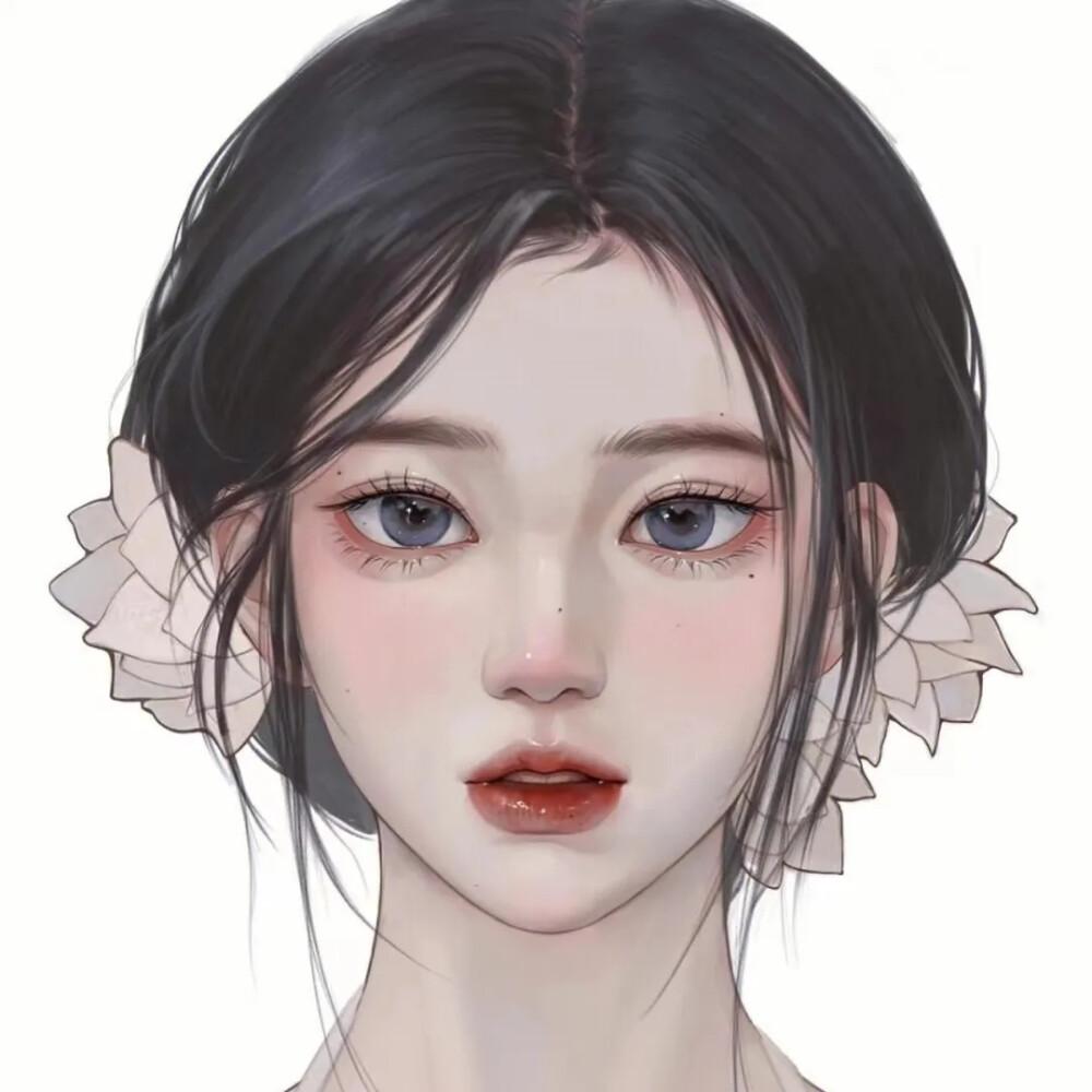 手绘女头