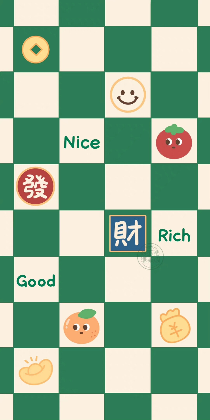 棋盘格系列～
画师:画渣清茶呀