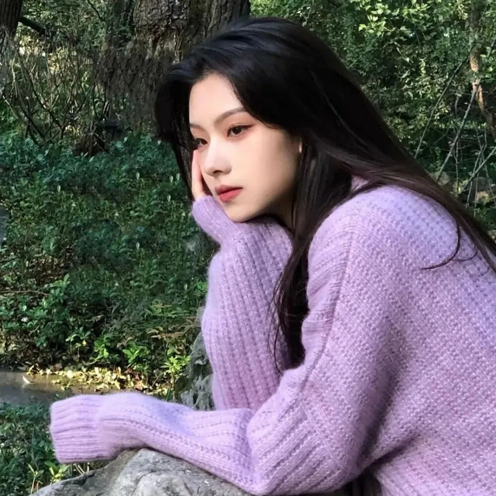 紫色系女生头像喜欢你就拿走