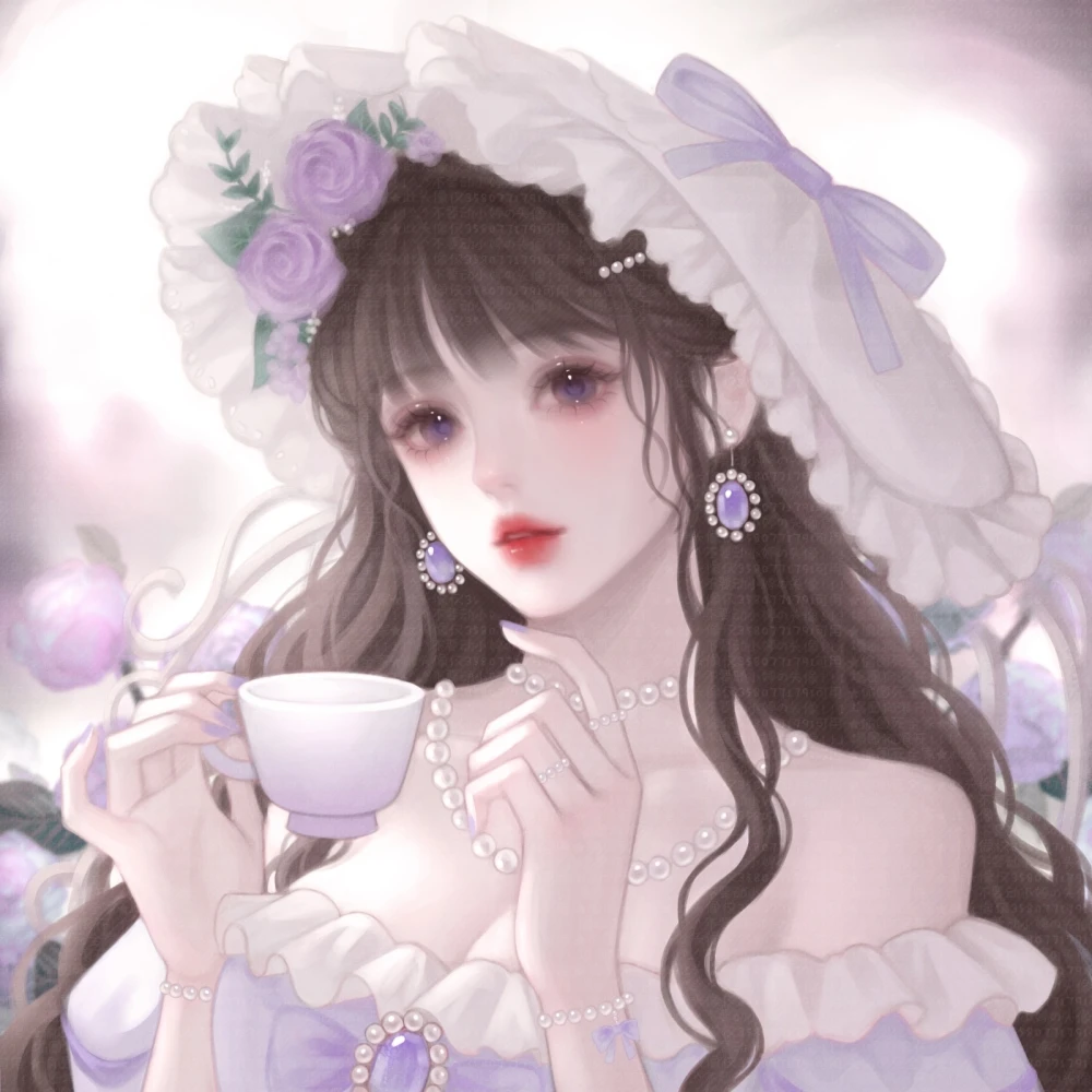 lolita少女插画头像