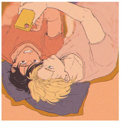 #banana fish# ずず太太绘制的亚修英二日常更新，哭到流泪 [泪][泪][泪]平行世界的幸福的他们
(twi:zz_bnn ?） ???