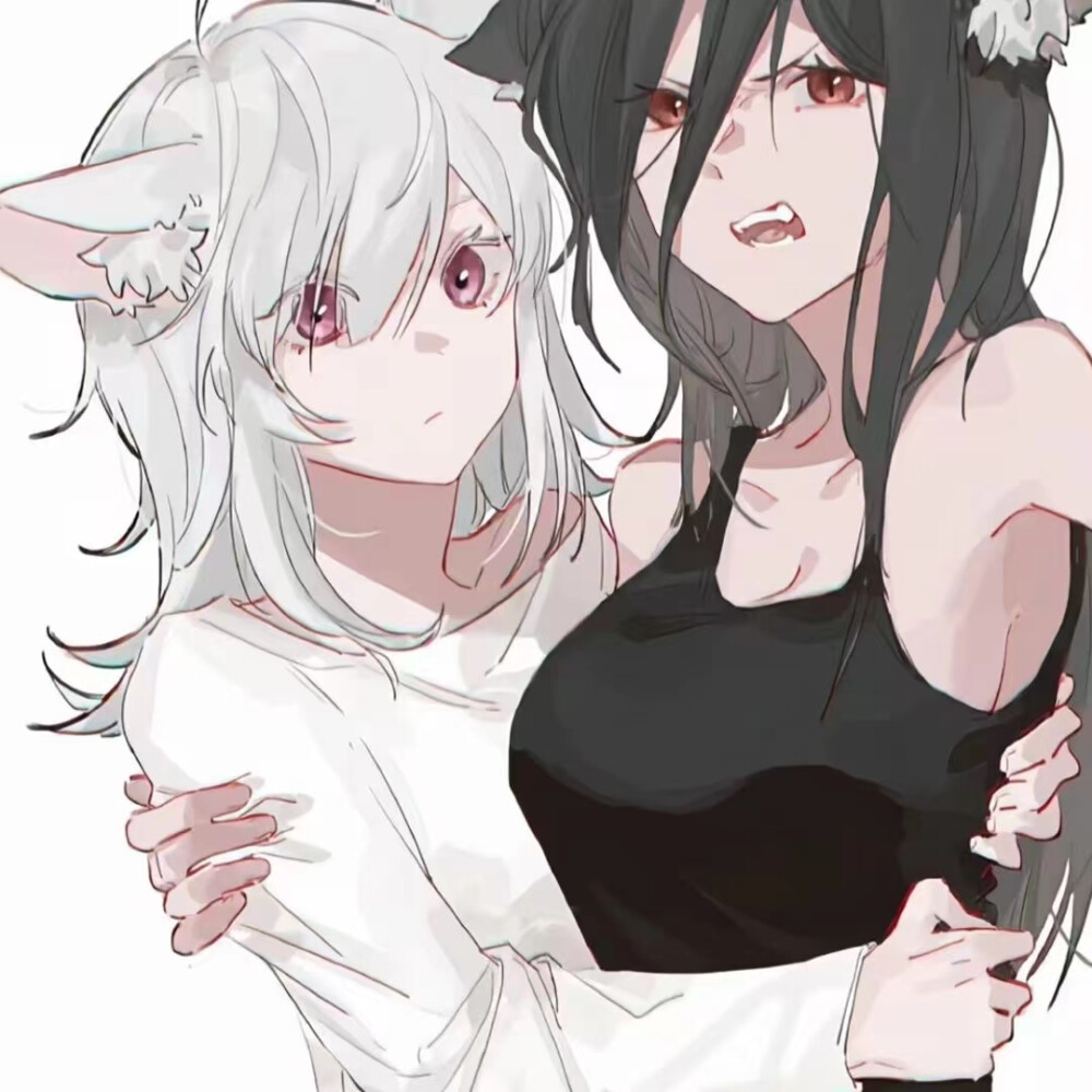 卡哇伊闺蜜动漫头像 