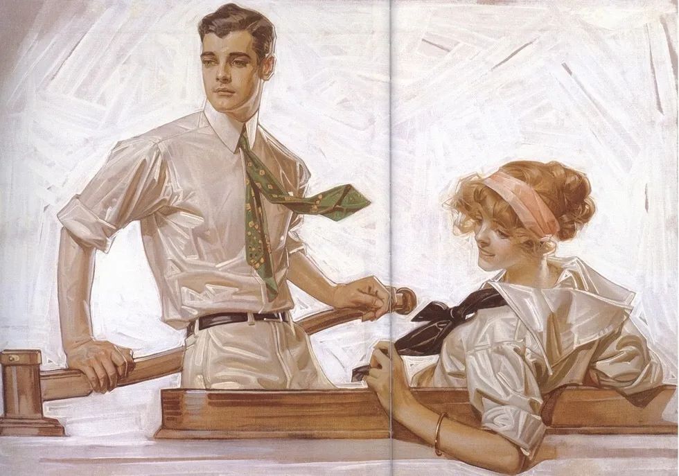 油画 J.C.Leyendecker