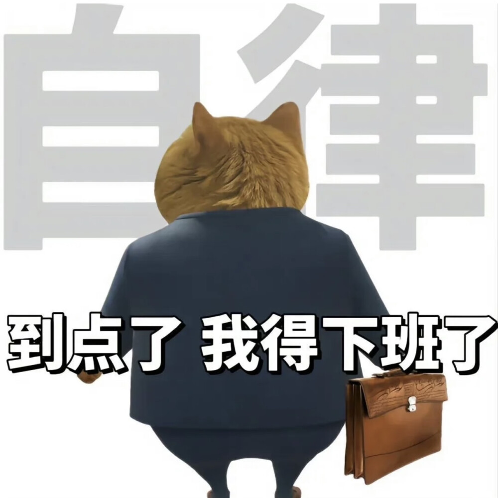 猫咪表情包_打工人九大美德