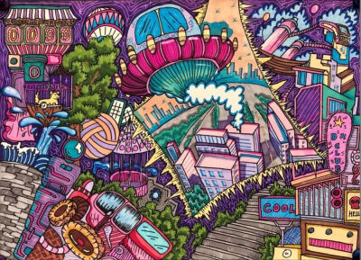 有些难度的儿童画