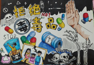 禁毒绘画
