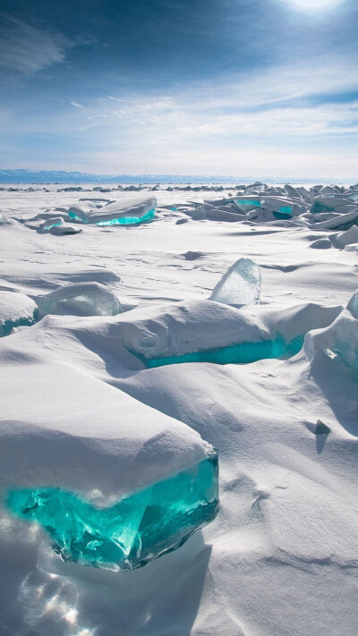 俄罗斯 西伯利亚 贝加尔湖 蓝冰 lake baikal siberia