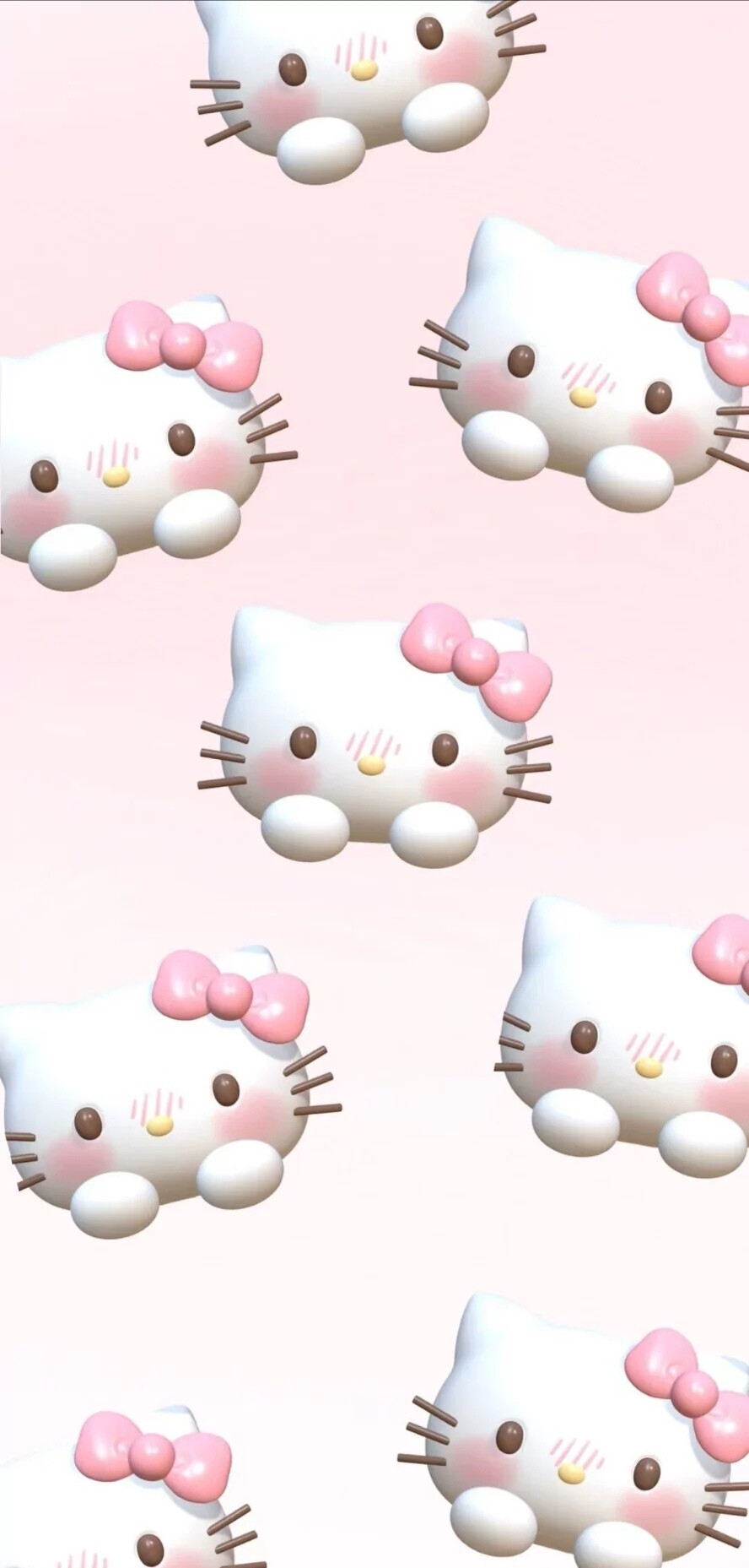 3D Hello Kitty背景图。