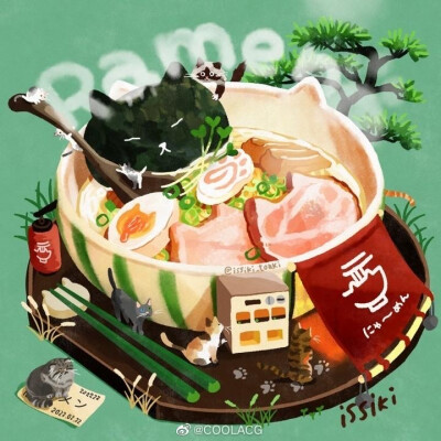 治愈系美食插画