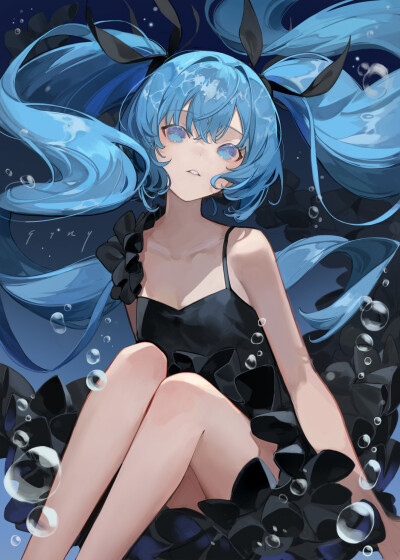 画师 siki pid 6558698 90674364_p0 深海少女 初音未来