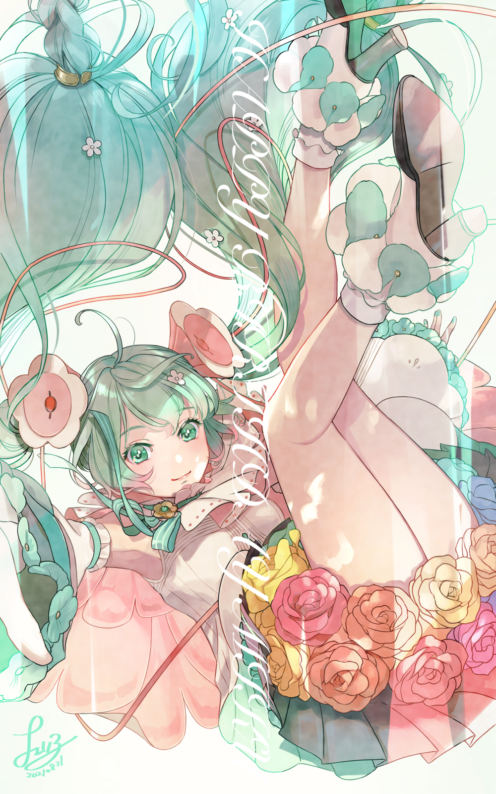 画师 チェリ子 pid 1897863 92388376_p0 0831 初音未来 2021诞生祭