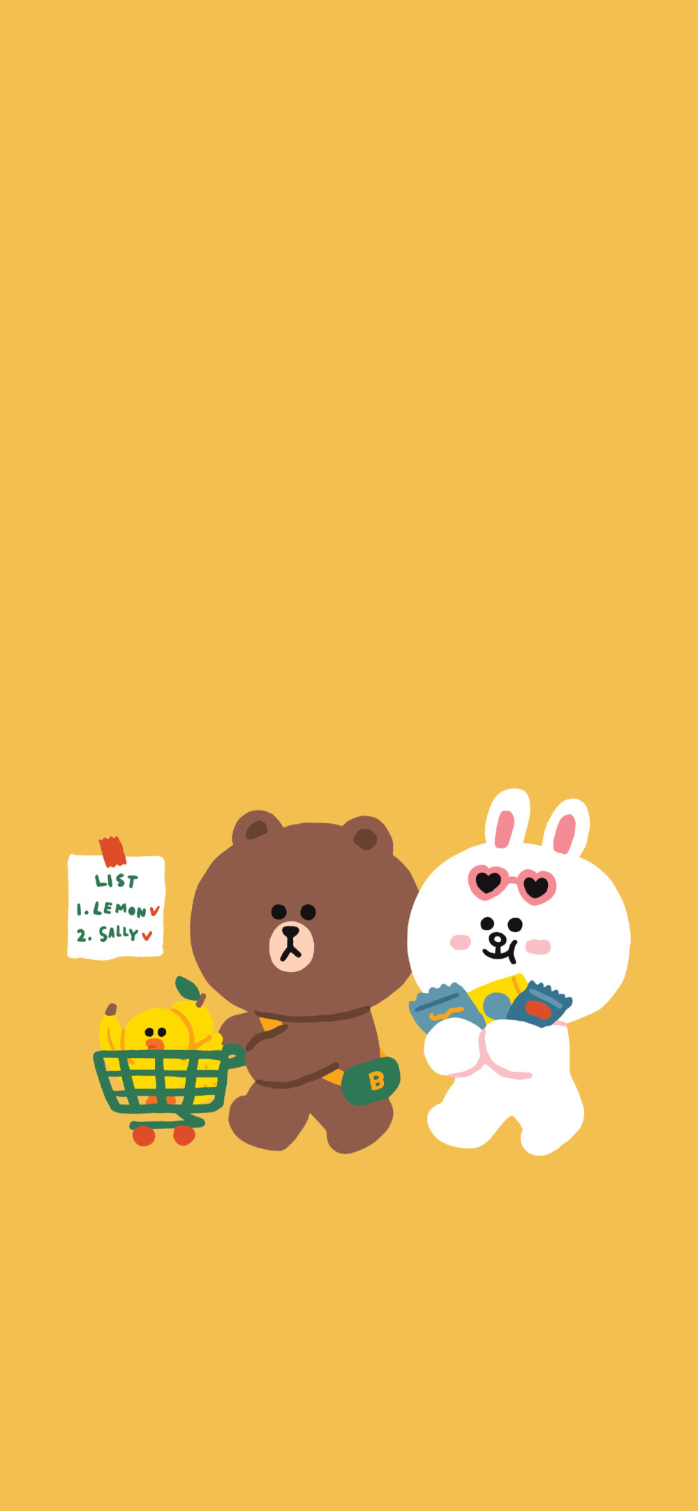 壁纸，LINE friends