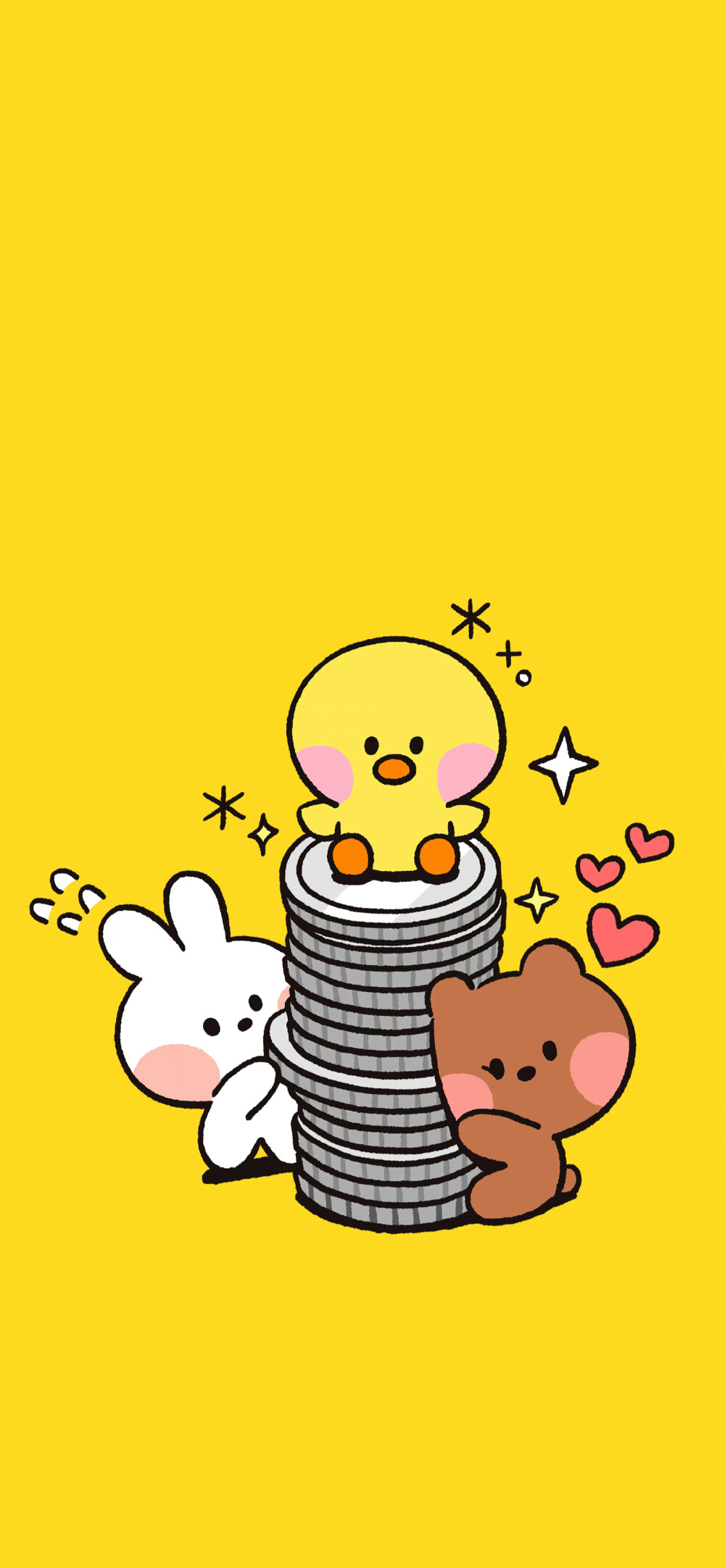 壁纸，LINE friends