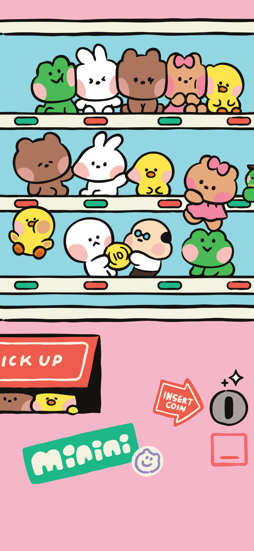 壁纸，LINE friends