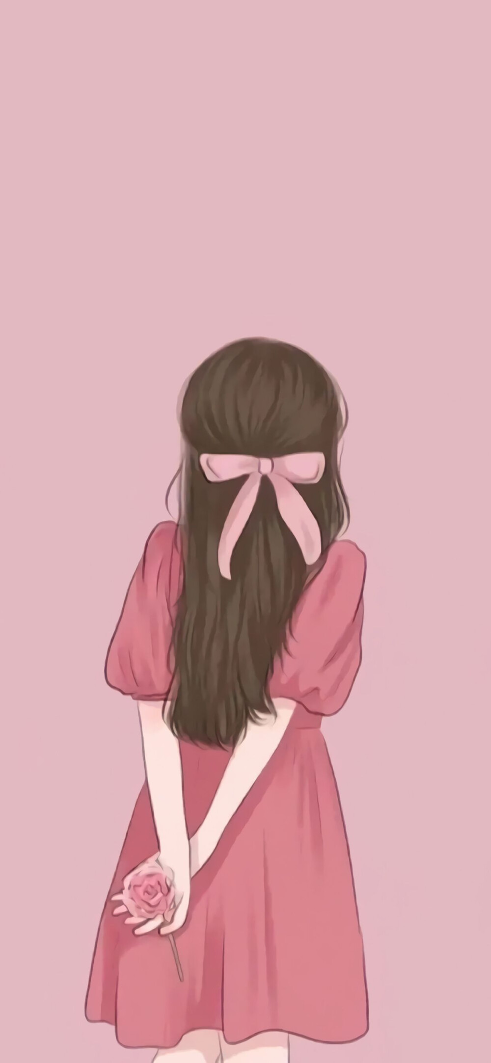 女生背影壁纸