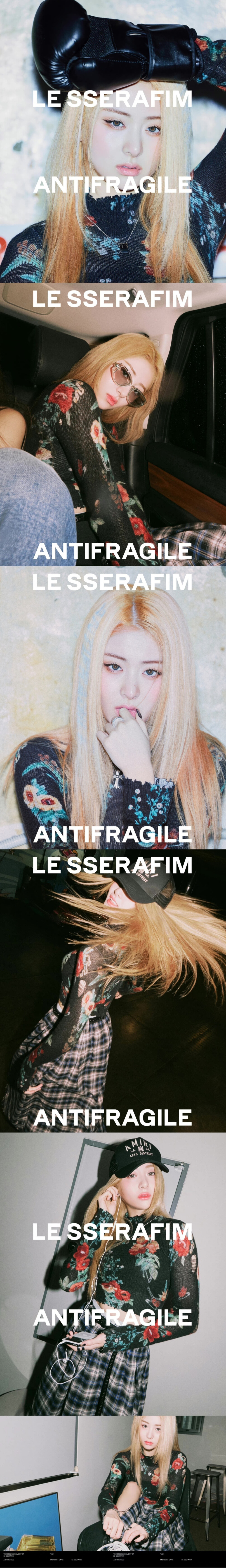 LE SSERAFIM
迷你二辑'ANTIFRAGILE'概念照#3
2022.10.17 6PM (KST) ​​​
