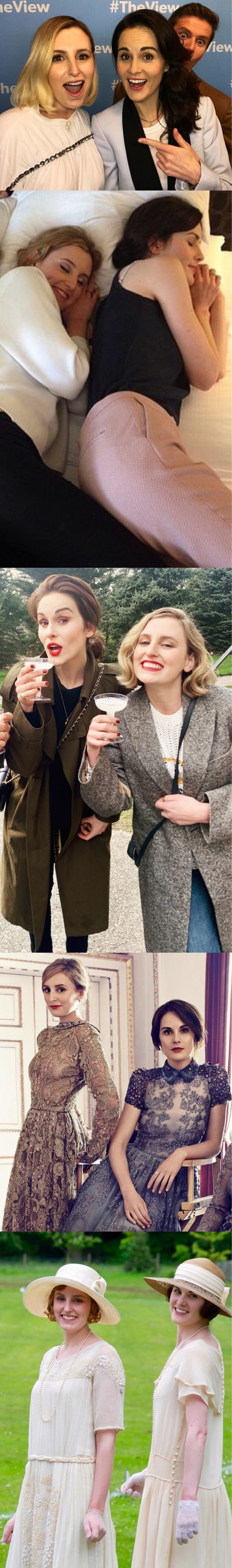 Michelle Dockery × Laura Carmichael 唐顿庄园Downton Abbey 台前幕后
weibo@Josie_L阿心