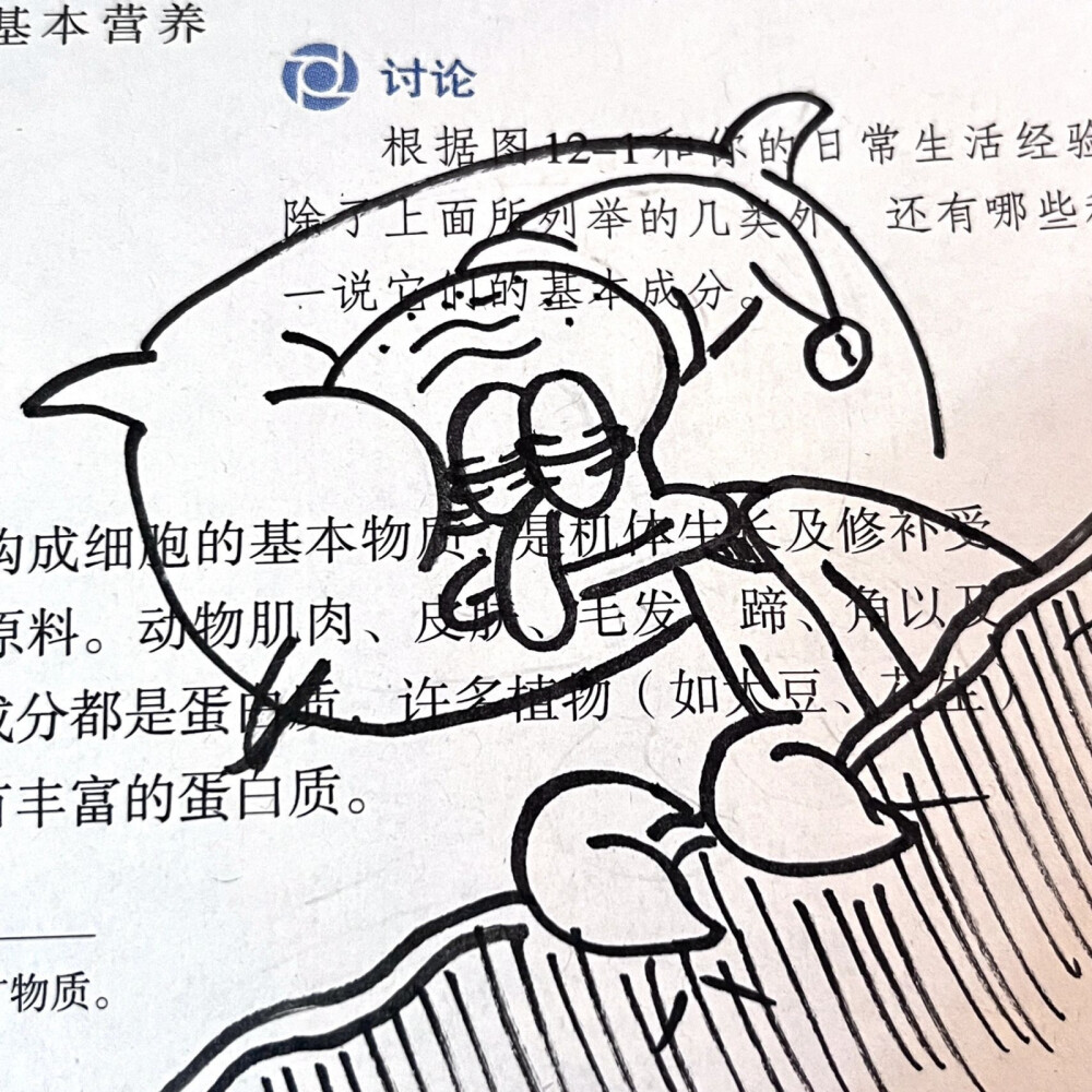 课本上的海绵宝宝动漫头像简笔画