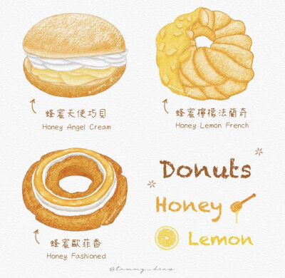 ins手绘食物#美食手帐
ins：tammy_draw