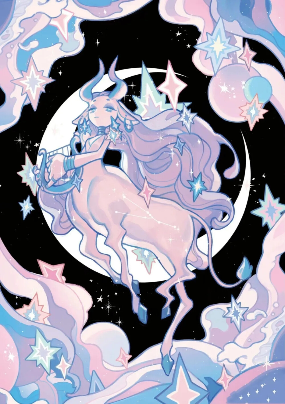 梦幻般的糖果色治愈了 插画师:twi:wedjigamja