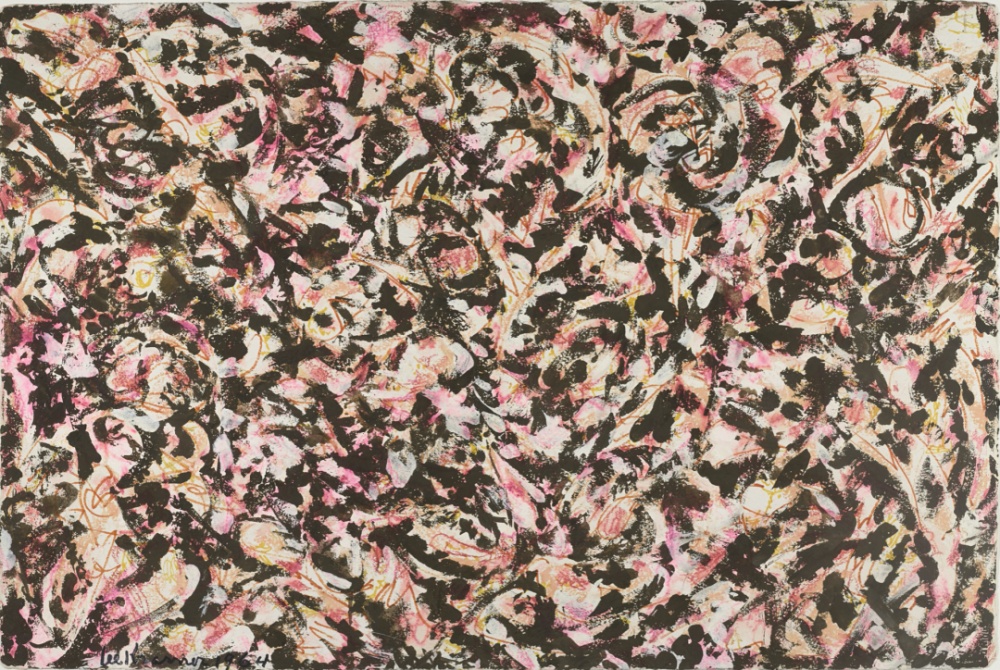 李·克拉斯纳《无题》（Untitled），综合材料，56.5×77.2cm，1964年