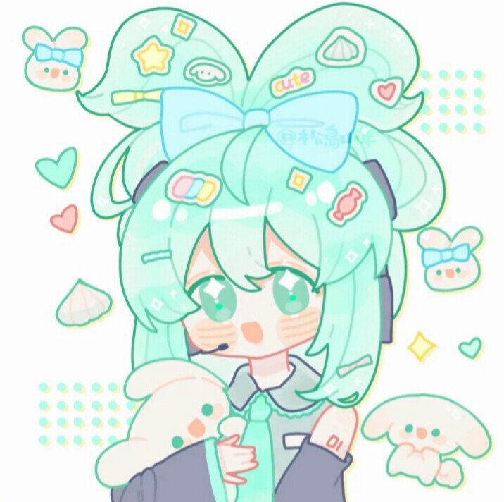 初音未来 蓝色系 动漫