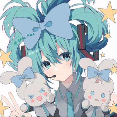 初音未来 蓝色系 动漫